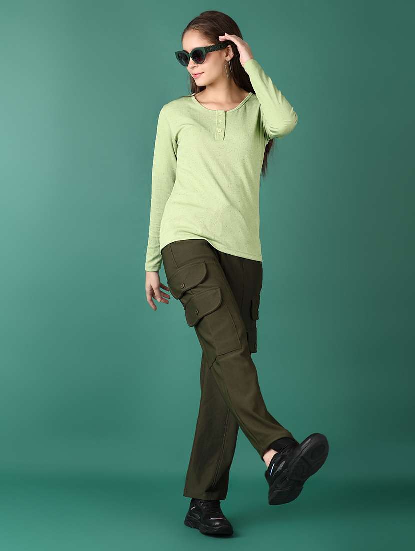 women long sleeves printed regular top - 21573248 - Standard Image - 4