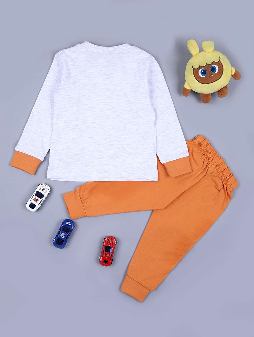 boys printed t-shirt & jogger full length sets - 21573255 -  Standard Image - 1