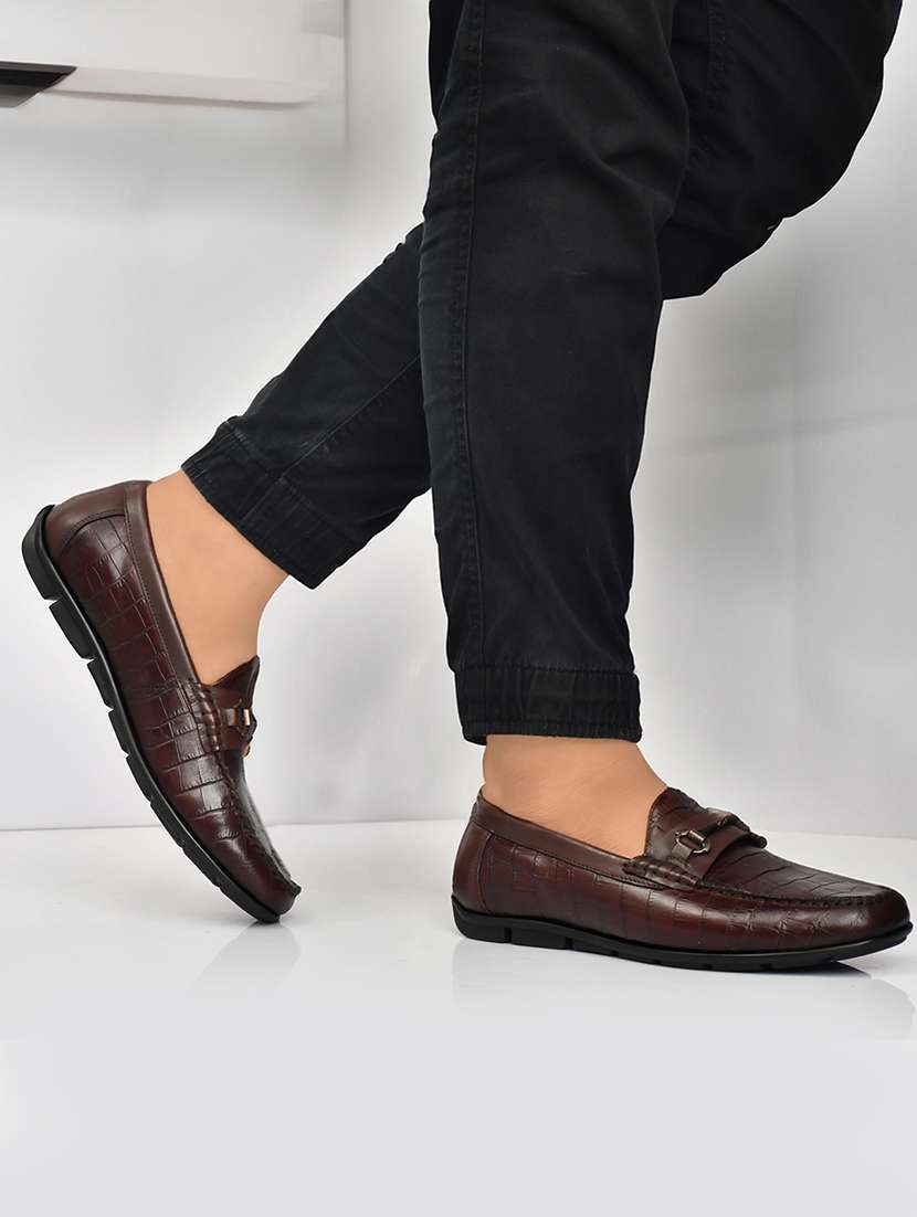 men slip on horsebit loafers - 21573792 -  Standard Image - 1