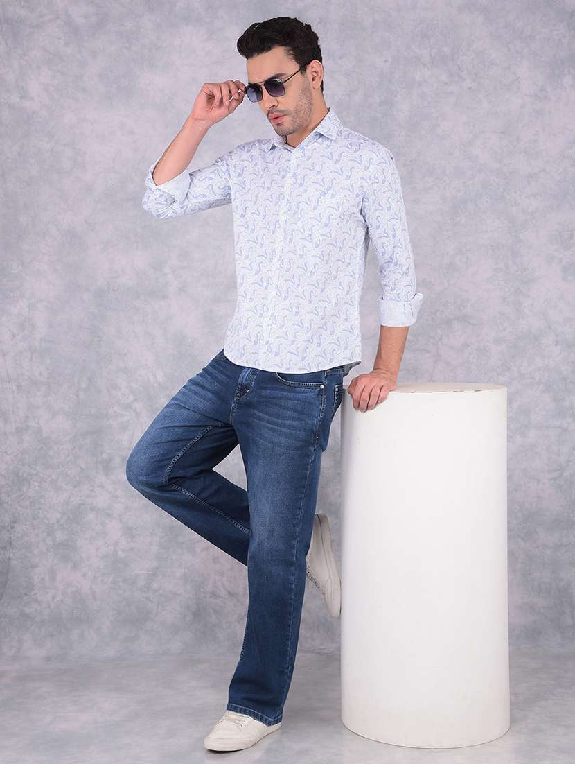 men printed collared regular fit shirt - 21573826 -  Standard Image - 4