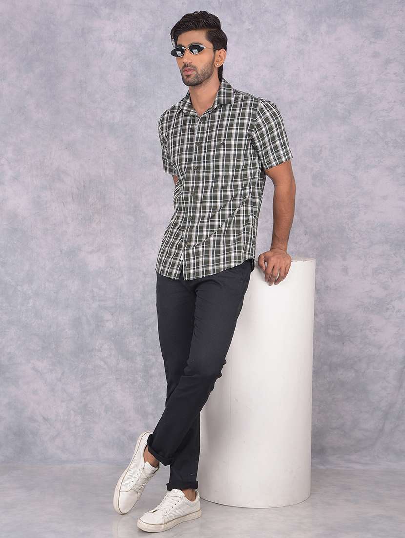 men checkered collared regular fit shirt - 21573901 -  Standard Image - 4