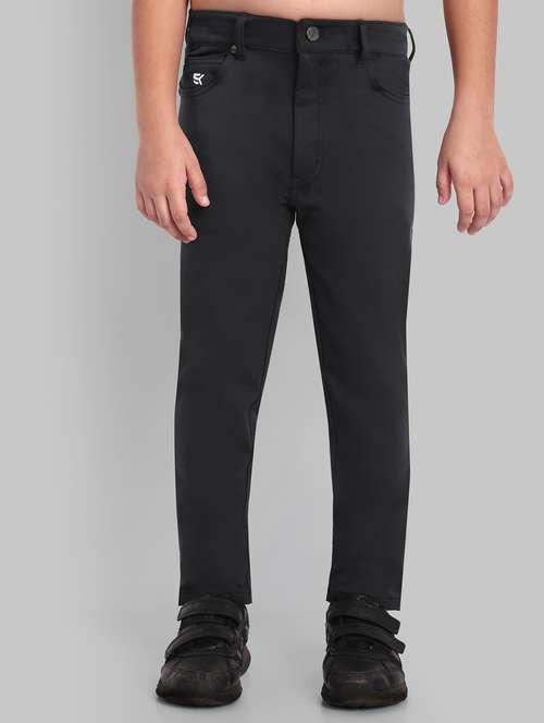 boy solid regular fit chinos trouser - 21573924 - Standard Image - 0