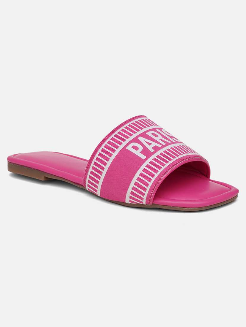 women pink flat form sandal - 21574198 -  Standard Image - 1