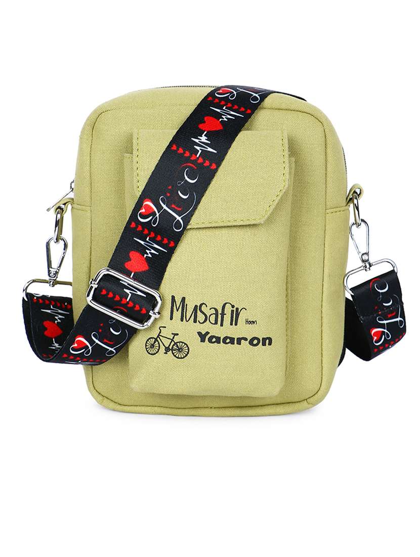 olive printed ling bag