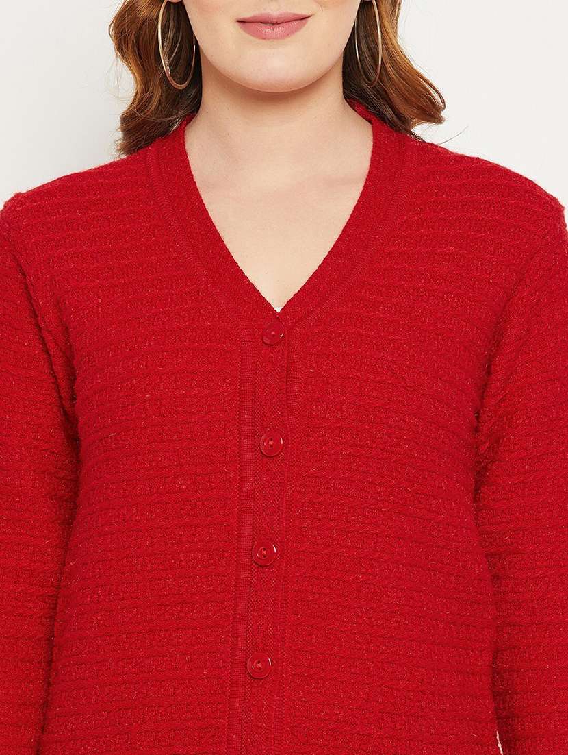 women self design long sleeve cardigan - 21574844 -  Standard Image - 4