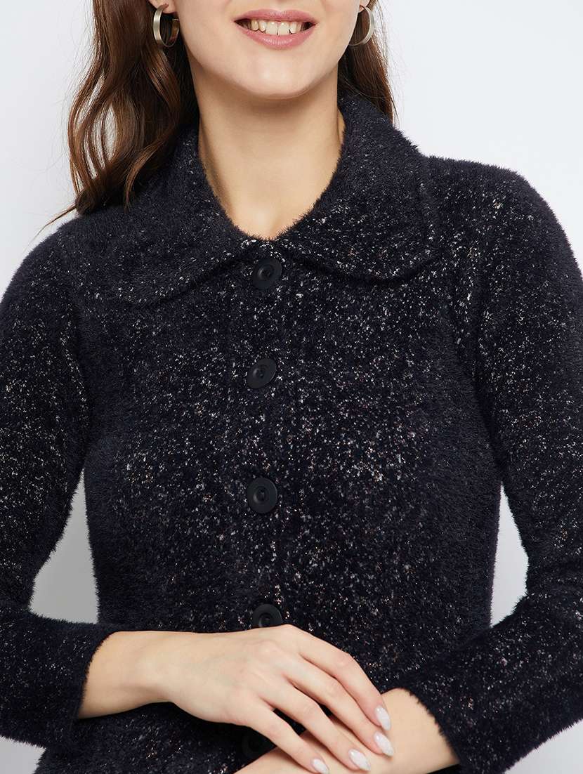 women self design long sleeve cardigan - 21574873 -  Standard Image - 4