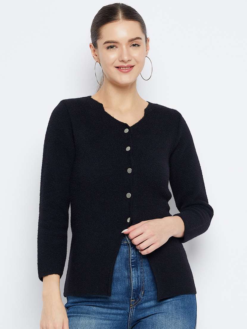 women self designed long sleeve cardigan - 21574931 -  Zoom Image - 0