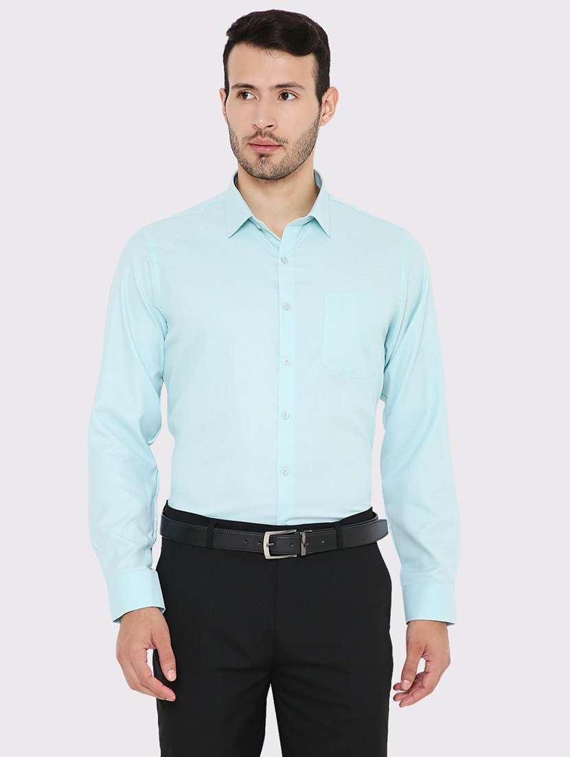 men slim fit plain formal shirt