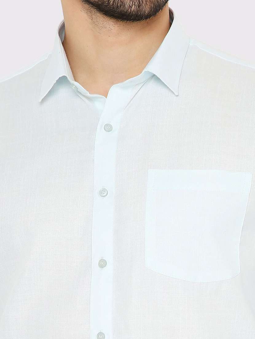 men slim fit plain formal shirt - 21574955 -  Standard Image - 4