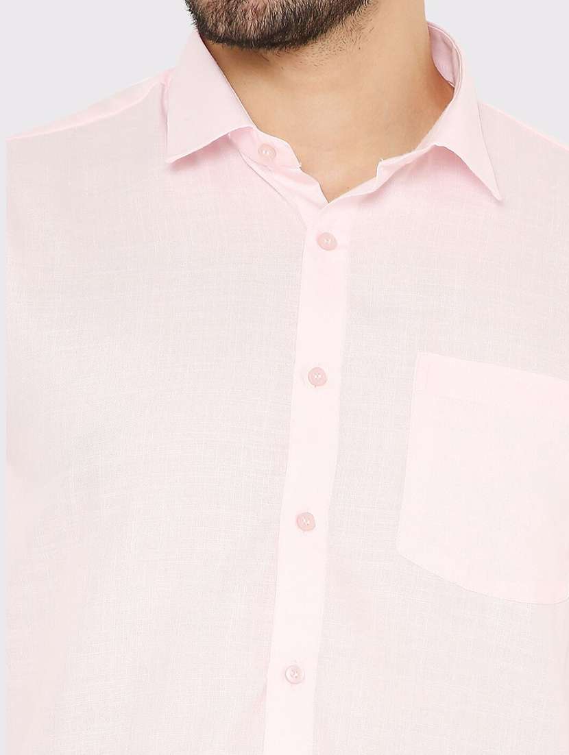 men slim fit plain formal shirt - 21574956 -  Standard Image - 4