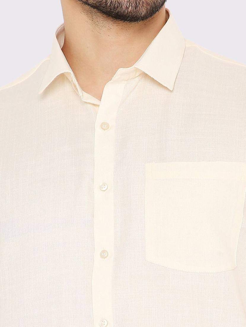 men slim fit plain formal shirt - 21574959 - Standard Image - 4
