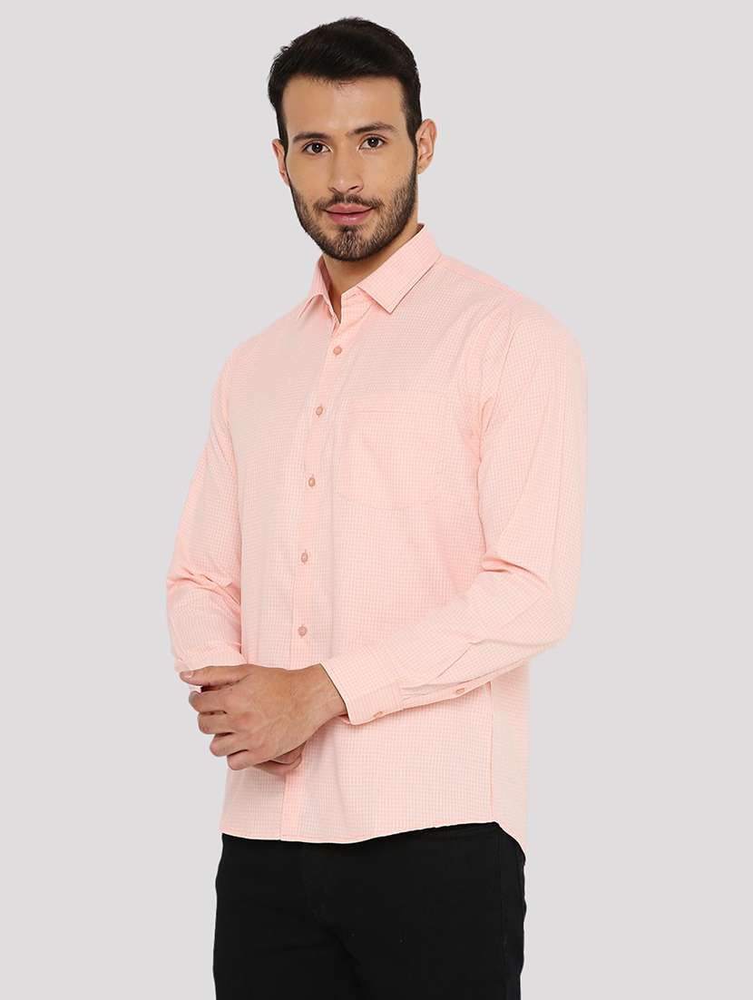 men checkered slim fit formal shirt - 21574962 -  Standard Image - 1