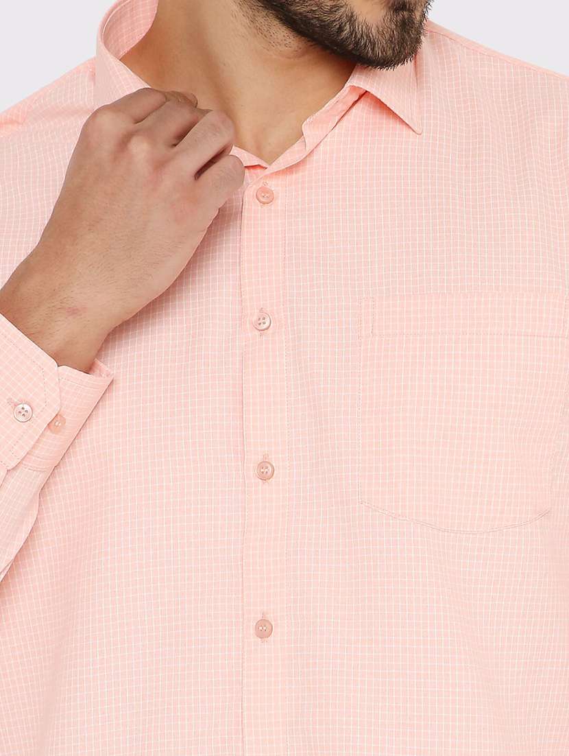 men checkered slim fit formal shirt - 21574962 -  Standard Image - 4