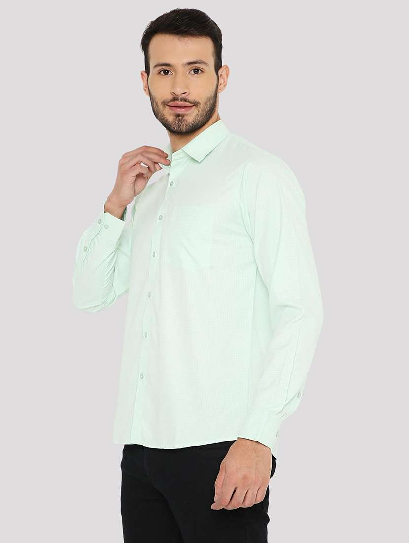 men checkered slim fit formal shirt - 21574963 -  Standard Image - 1