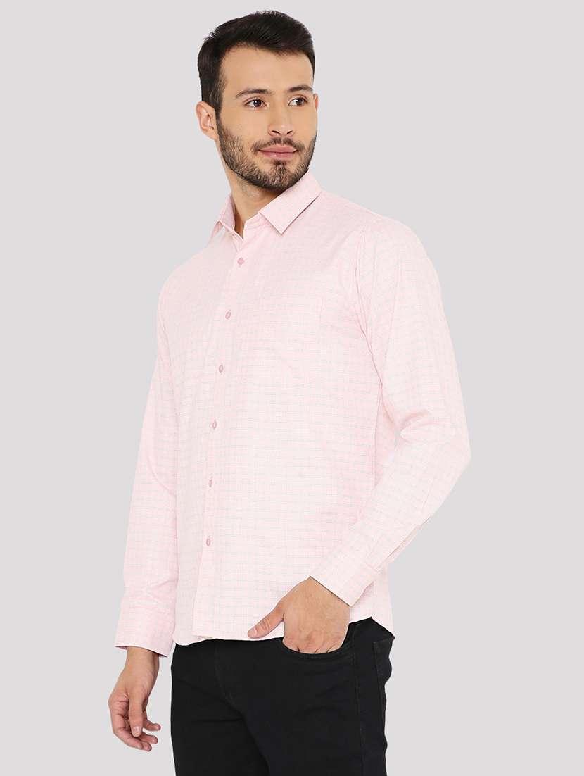 men checkered slim fit formal shirt - 21574978 -  Standard Image - 1