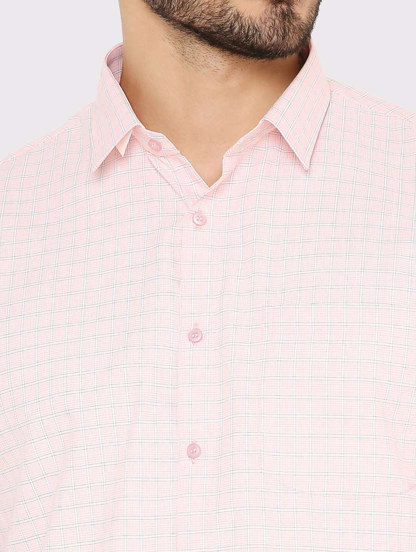 men checkered slim fit formal shirt - 21574978 -  Standard Image - 4