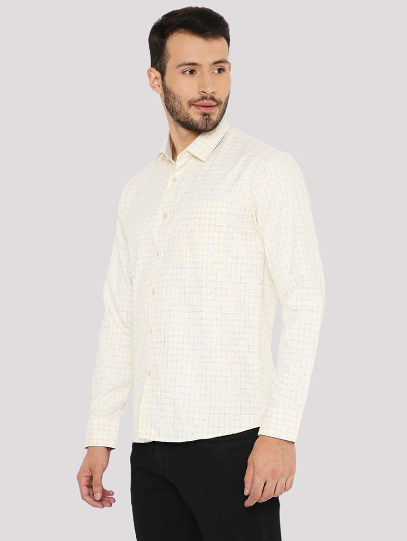 men checkered slim fit formal shirt - 21574979 -  Standard Image - 1