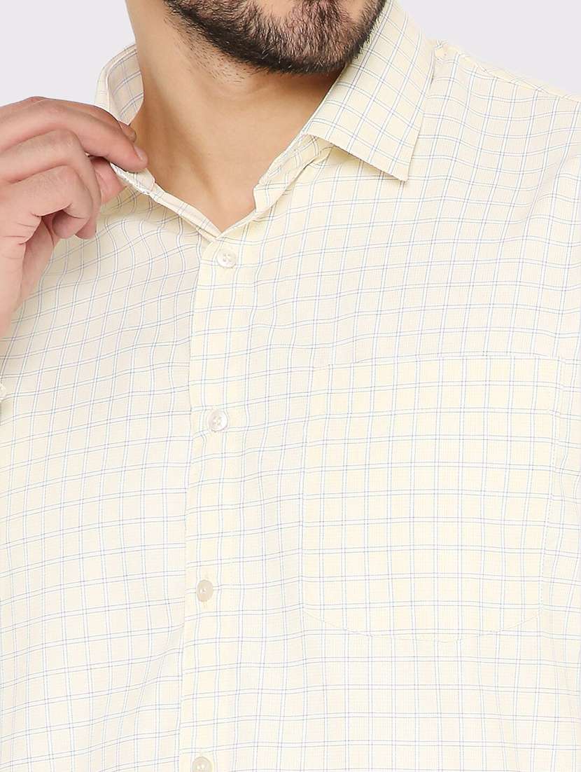 men checkered slim fit formal shirt - 21574979 -  Standard Image - 4