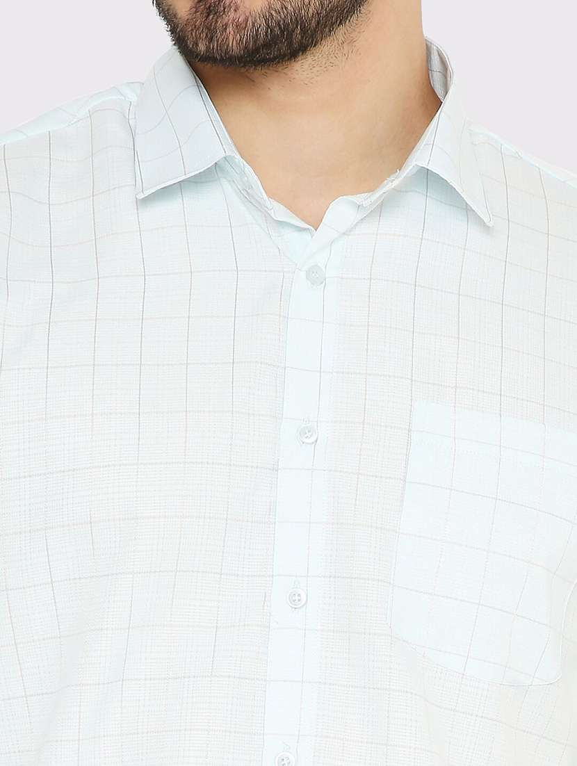 men checkered slim fit formal shirt - 21574985 - Standard Image - 4
