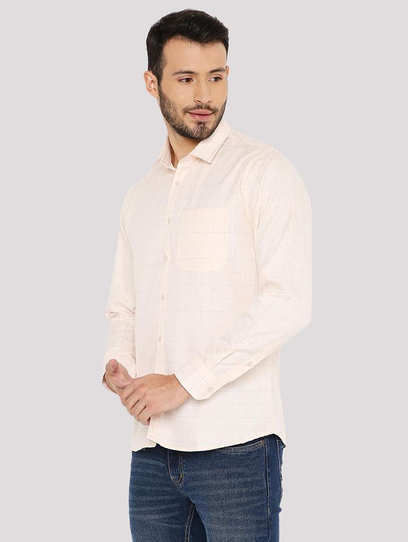 men checkered slim fit formal shirt - 21574987 -  Standard Image - 1