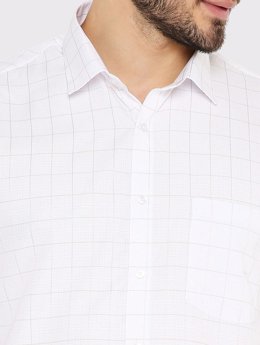 men checkered slim fit formal shirt - 21574988 - Standard Image - 4