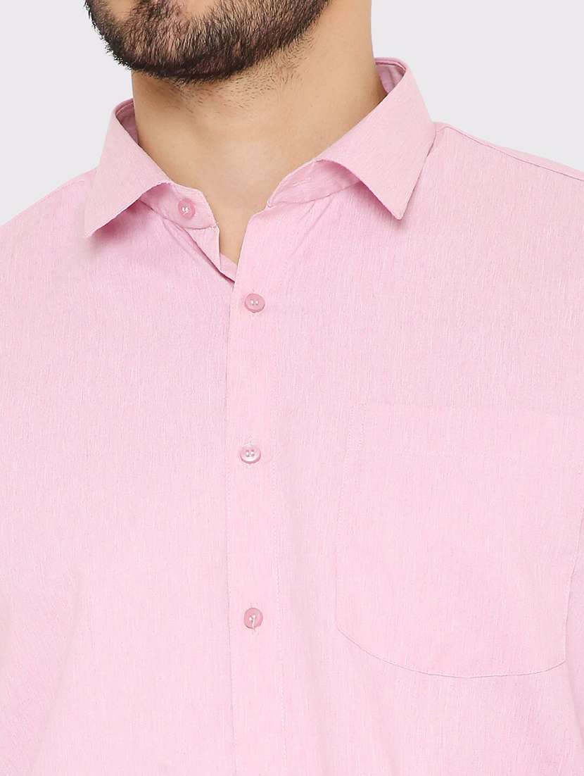 men solid slim fit formal shirt - 21574991 - Standard Image - 4