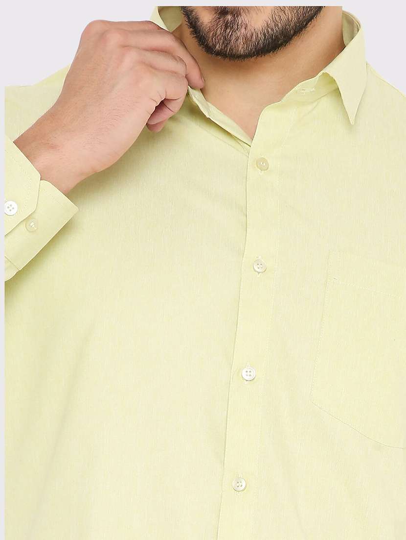 men solid slim fit formal shirt - 21574993 -  Standard Image - 4