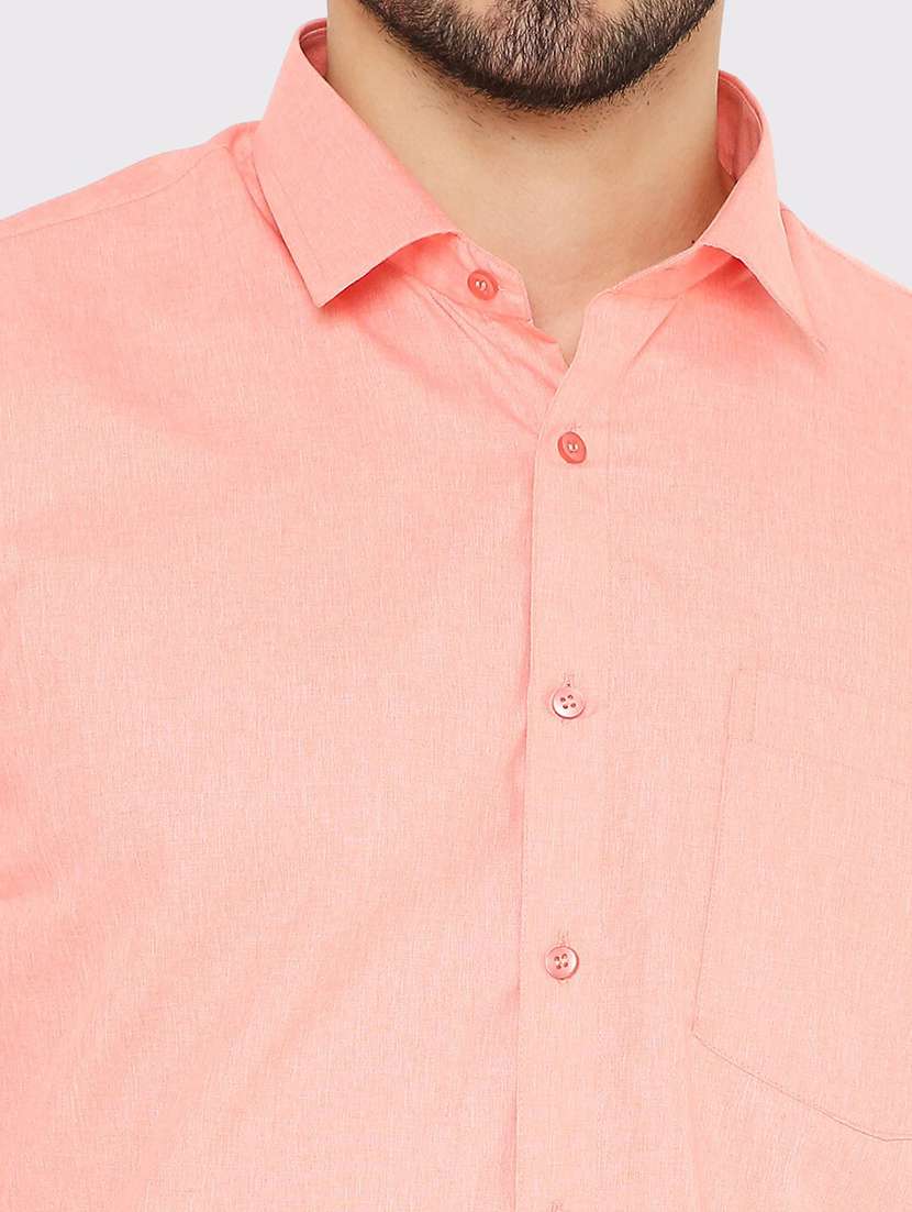 men solid slim fit formal shirt - 21574994 -  Standard Image - 4