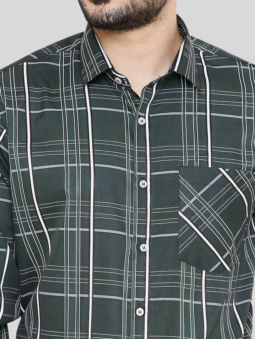 men checkered slim fit formal shirt - 21574998 - Standard Image - 4