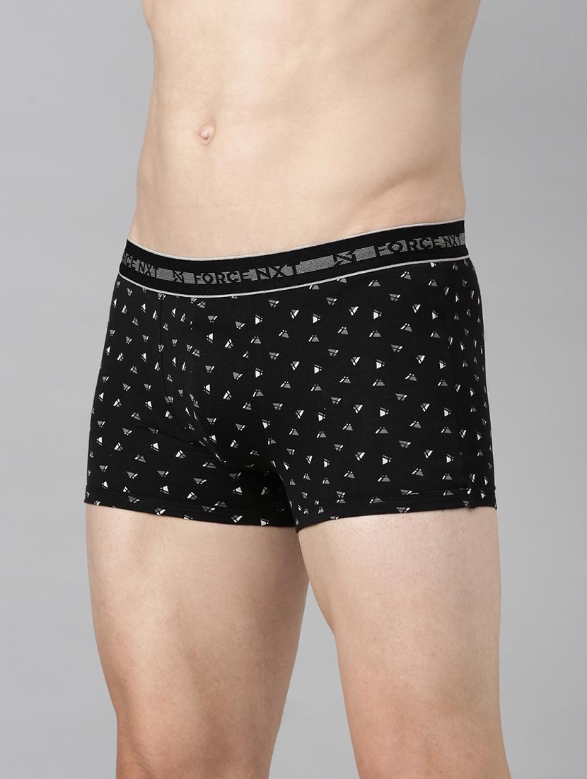 men printed cotton trunks - 21575179 - Standard Image - 1