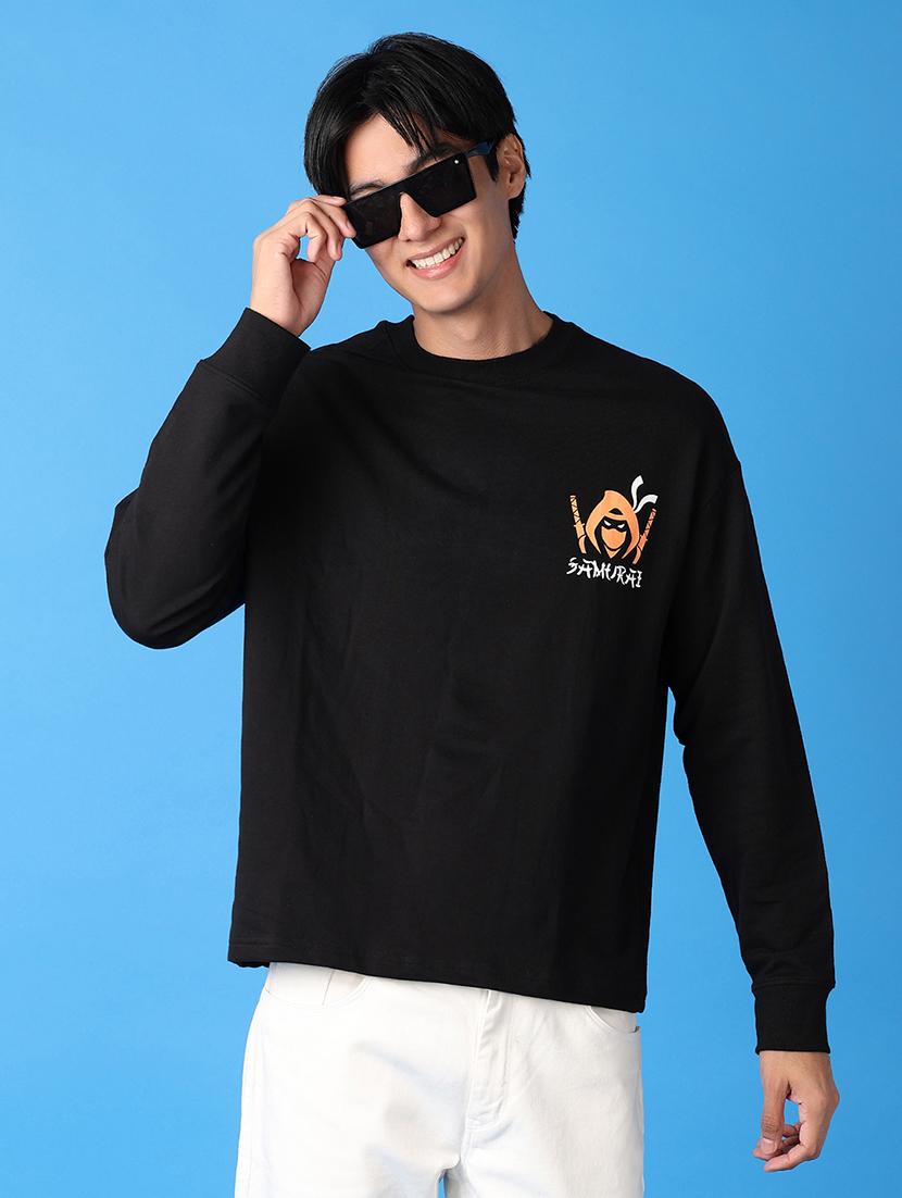 men round neck front & back print t-shirt - 21575511 -  Standard Image - 1