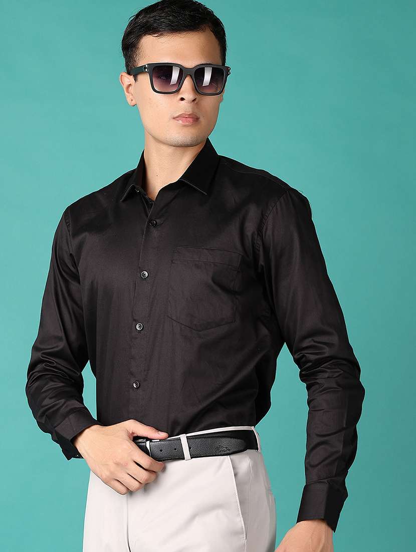 men long sleeves solid formal shirt - 21575514 - Standard Image - 1