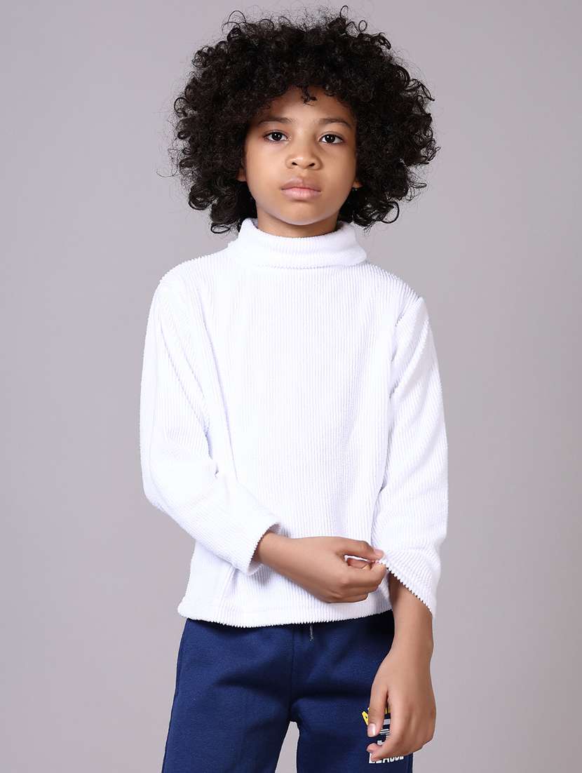 boys long sleeves solid sweater