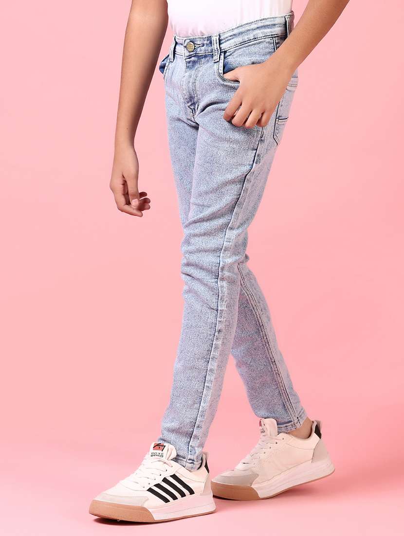 boys mid rise washed jeans - 21575636 -  Standard Image - 1