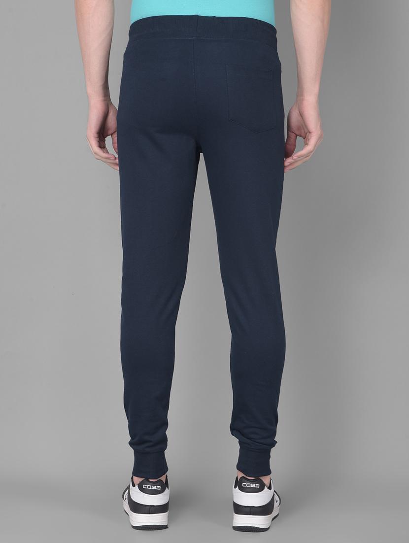 men teal solid jogger - 21575878 - Standard Image - 1