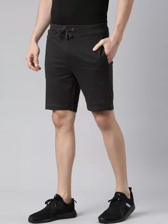 men solid mid rise regular fit shorts - 21576016 - Standard Image - 1