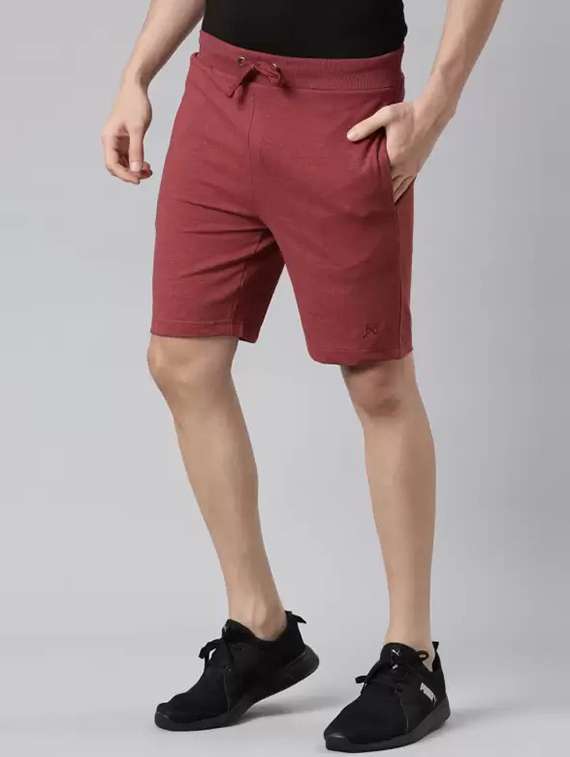 men solid mid rise regular fit shorts - 21576020 -  Standard Image - 1