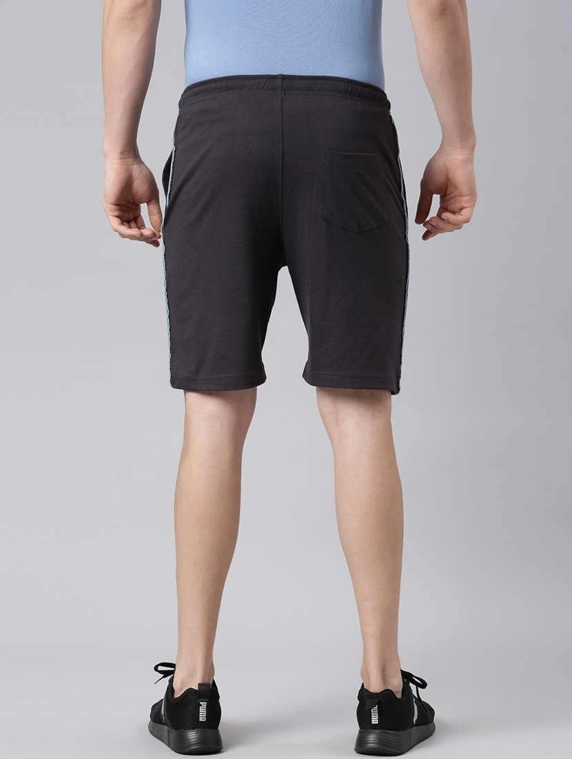 men grey mid rise regular fit shorts - 21576038 -  Standard Image - 1