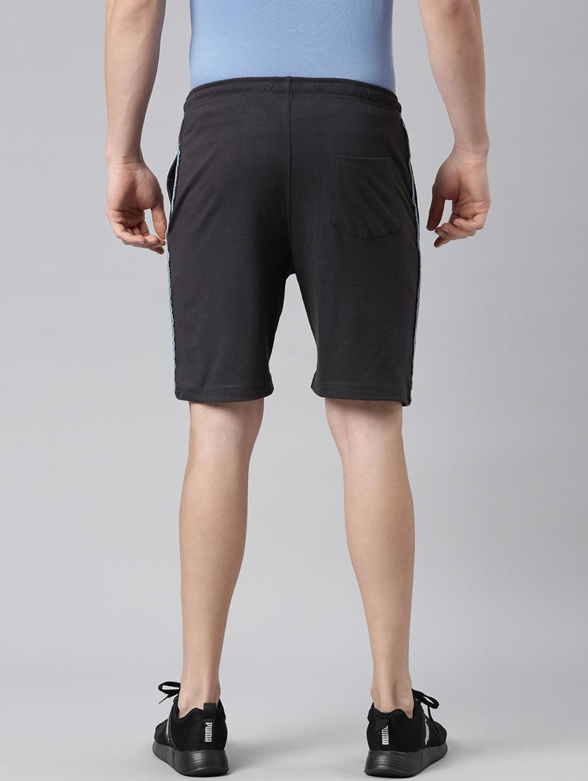 men pack of 2 solid regular fit shorts - 21576042 -  Standard Image - 1