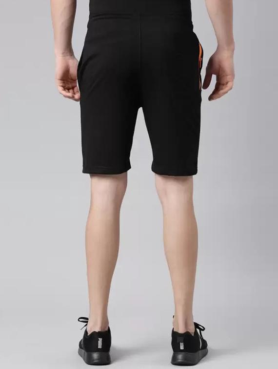 men black mid rise regular fit shorts - 21576048 -  Standard Image - 1