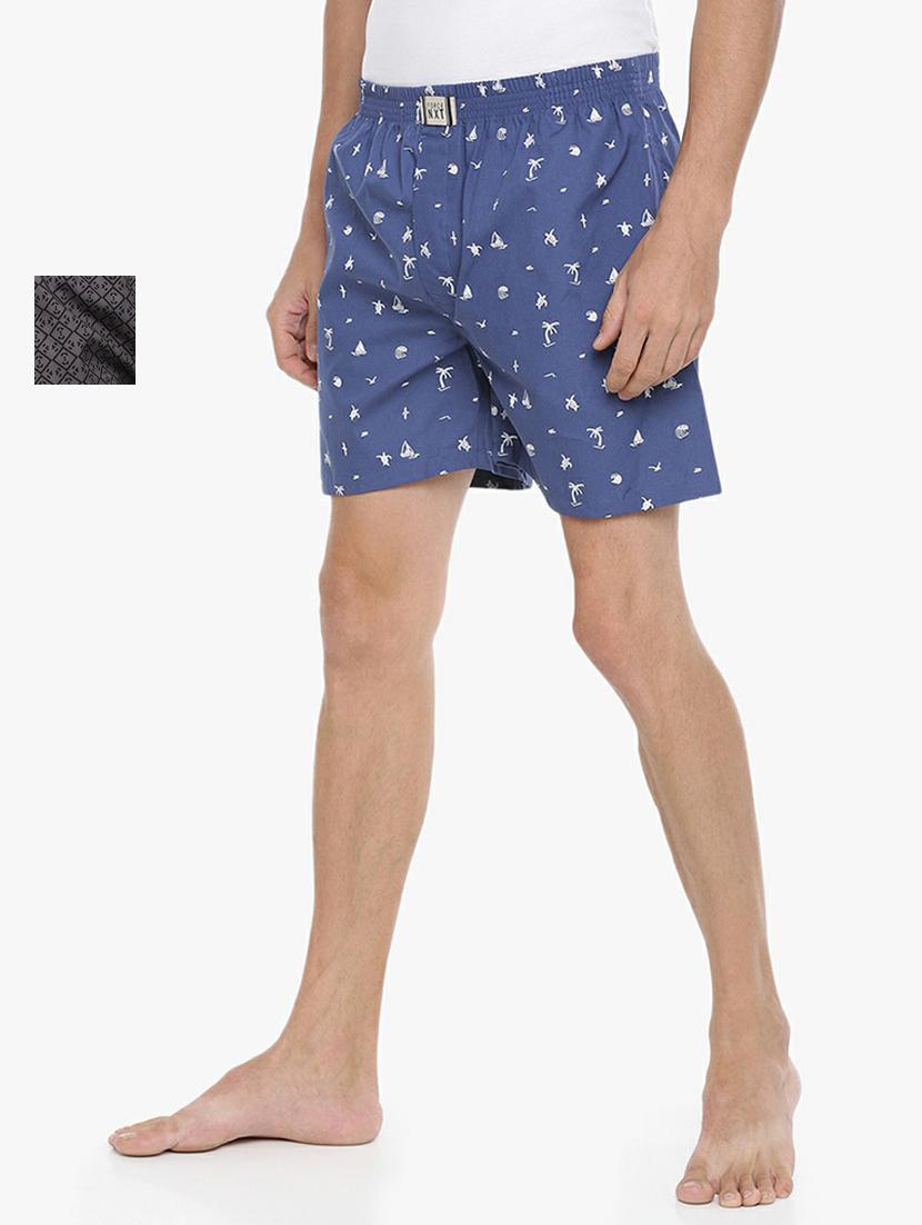 men pack of 2 printed mid rise boxers - 21576076 - Zoom Image - 0