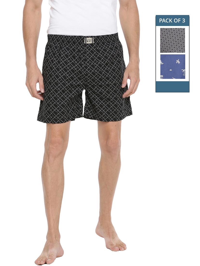 men pack of 3 printed mid rise boxers - 21576081 -  Zoom Image - 0