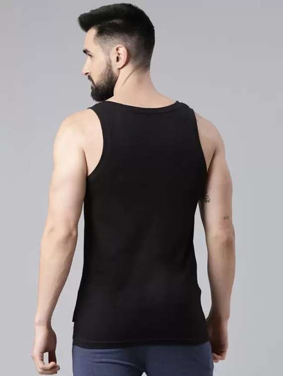 men printed sleeveless sports vest - 21576106 -  Standard Image - 1