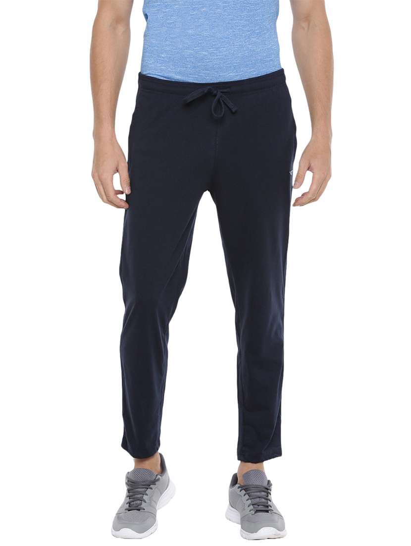 men regular fit mid rise full length track pant