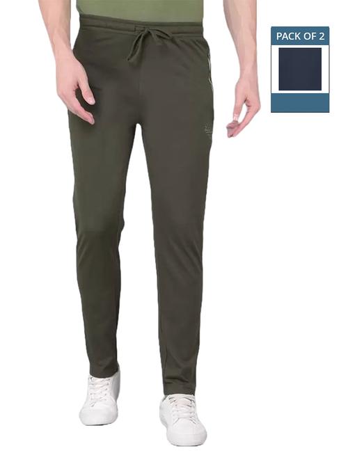 men pack of 2 mid rise full length track pant - 21576159 -  Standard Image - 0