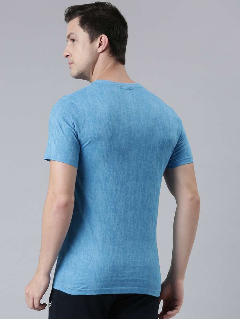 men round neck typographic short sleeves t-shirt - 21576176 -  Standard Image - 1