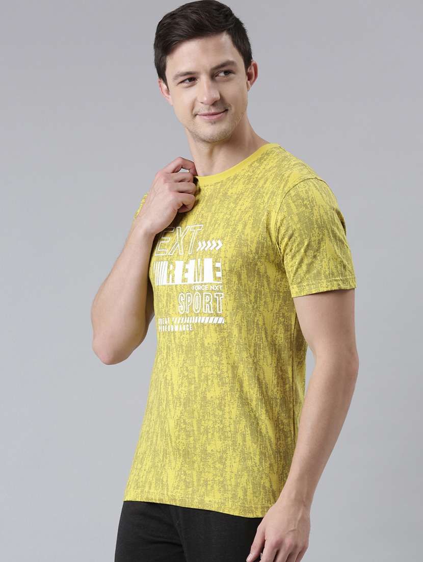 men pack of 3 round neck typographic short sleeves t-shirt - 21576184 -  Standard Image - 1