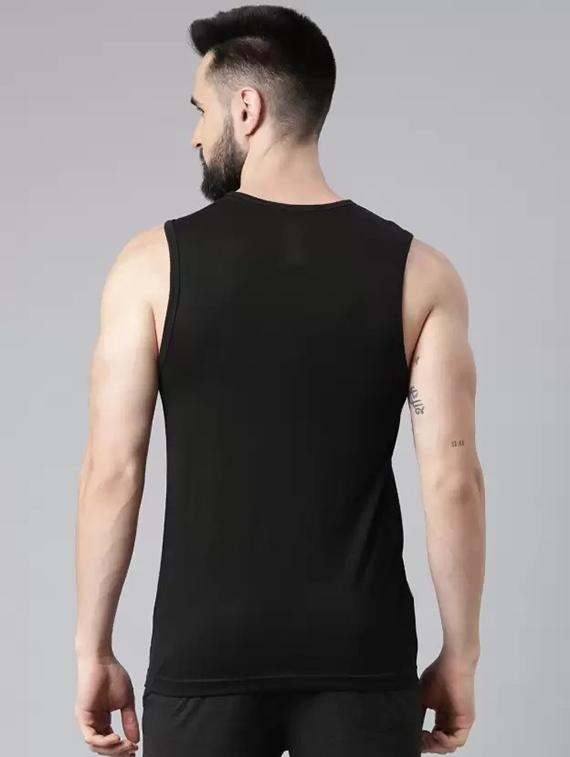 men pack of 3 printed round neck vests - 21576210 - Standard Image - 1