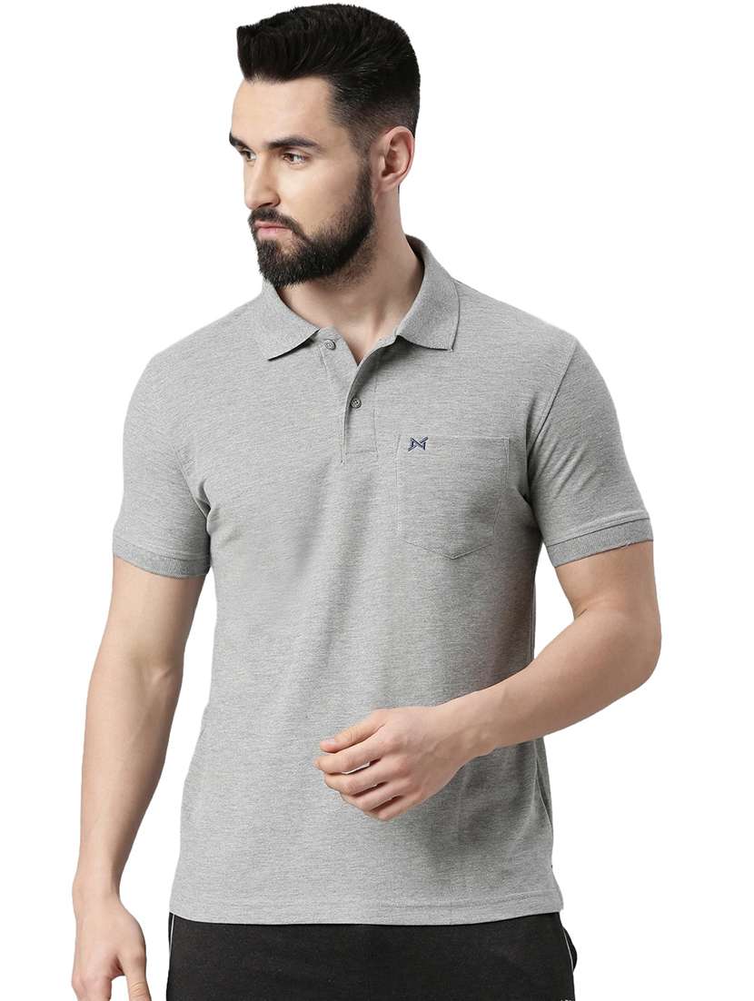 men solid short sleeve t-shirt