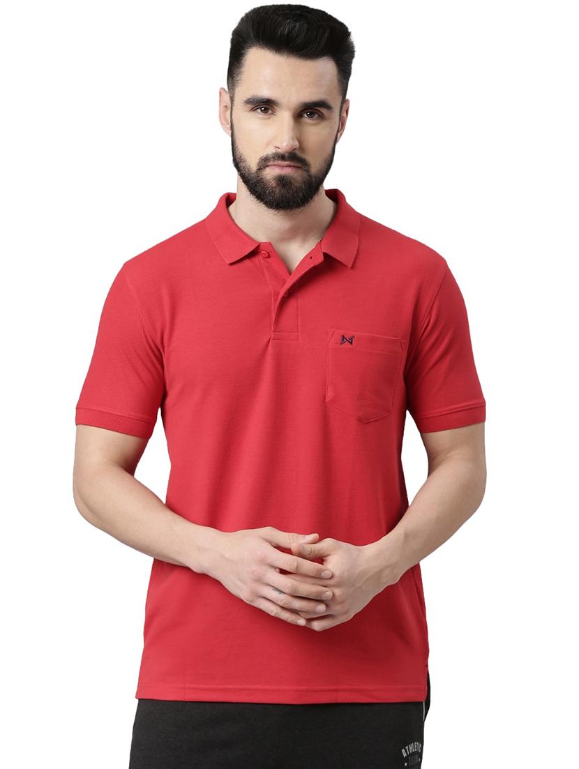 men solid short sleeve t-shirt - 21576293 -  Zoom Image - 0